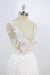 Deep V-neck Lace A-line Tulle Wedding Dress - Wedding Dresses