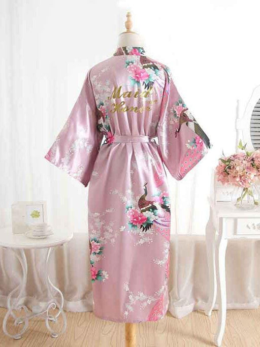 Silk Satin Wedding Sleepwear Robes | Bridelily - 2 / One Size - robes